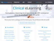 Tablet Screenshot of clinicalelearning.com